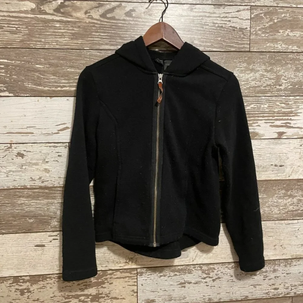 REI Black Fleece Zip Up Sweatshirt - Picture 1 of 5